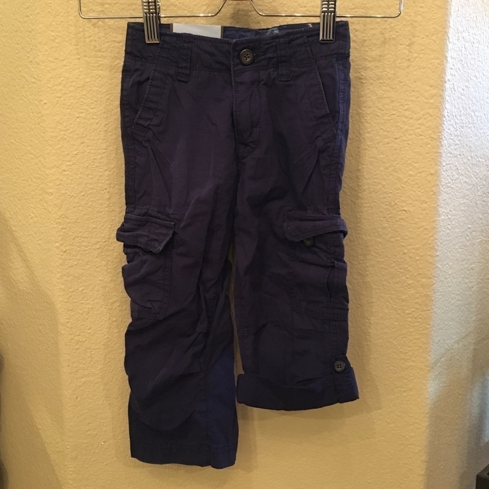 NWT~GAP Boys Toddler Navy Blue Cargo Pants Size 3 Yrs